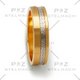 Obrączki ślubne z białego oraz żółtego złota z delikatnym motywem greckim - wzór 203
